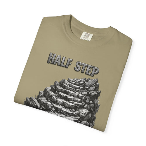 Half Step Staircase Illustration T-Shirt | Motivational Quote Tee